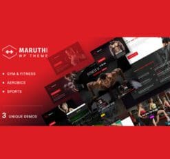 Maruthi Fitness Gym Trainer WordPress Theme