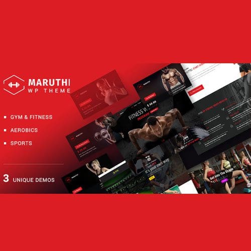 Maruthi Fitness Gym Trainer WordPress Theme