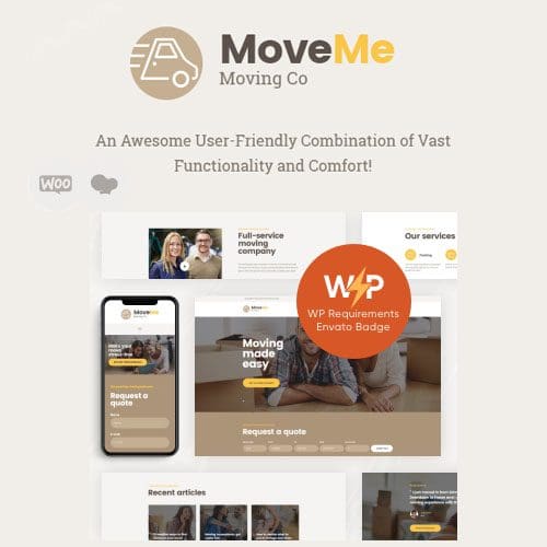 MoveMe Moving Storage Relocation Company WordPress Theme