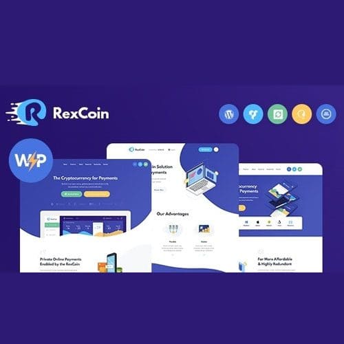 RexCoin A Multi Purpose Cryptocurrency Coin ICO WordPress Theme