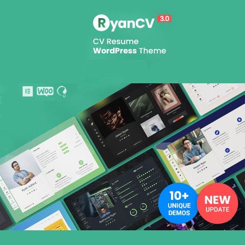 RyanCV Resume WordPress Theme
