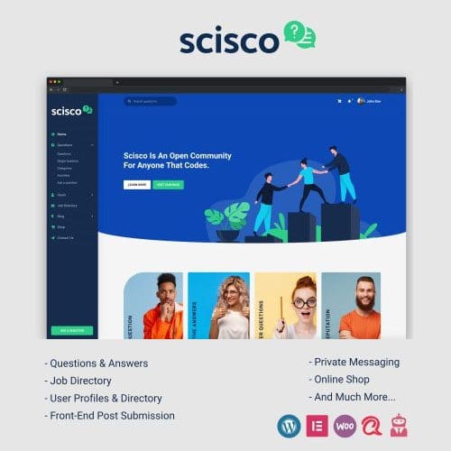 Scisco Questions and Answers WordPress Theme