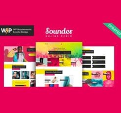 Sounder Online Internet Radio Station WordPress Theme RTL