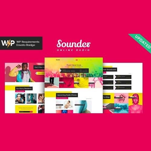 Sounder Online Internet Radio Station WordPress Theme RTL
