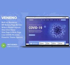 Veneno Coronavirus Information WordPress Theme