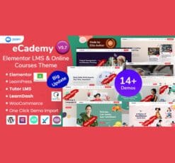 eCademy Education LMS Online Coaching Courses WordPress Theme 1