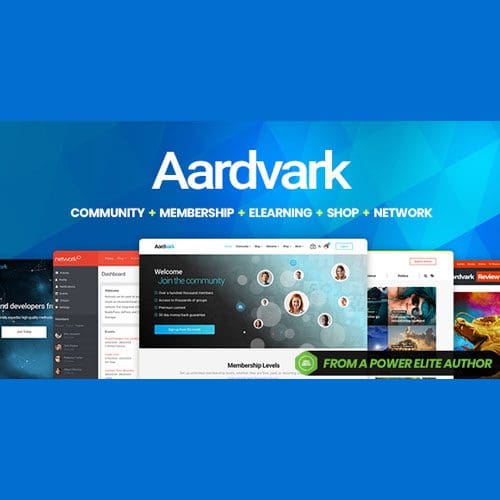 Aardvark Community Membership BuddyPress Theme