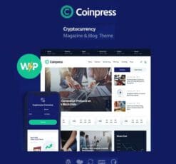 Coinpress ICO Cryptocurrency Magazine Blog WordPress Theme