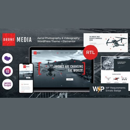 Drone Media Aerial Photography Videography WordPress Theme Elementor
