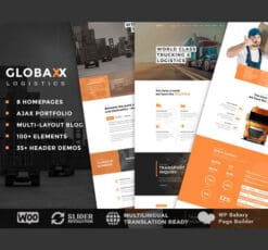 Globax Logistics WordPress Theme Woocommerce