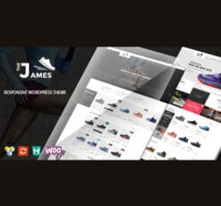 James Responsive WooCommerce Shoes Theme