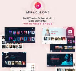 Miraculous Multi Vendor Online Music Store Elementor WordPress Theme