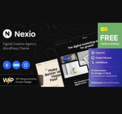 Nexio Digital Creative Agency WordPress Theme AI