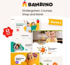 Bambino Child Baby Care WordPress Theme
