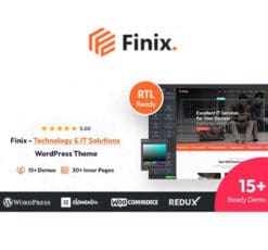 Finix Technology IT Solutions WordPress Theme RTL Ready
