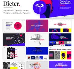 Dieter Authentic Artist Creative Design Agency Theme