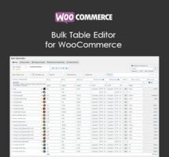 Bulk Table Editor for WooCommerce