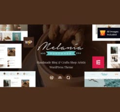 Melania | Blog about Handmade & Crafts WordPress Theme + Shop