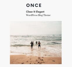 Once – Clean & Elegant WordPress Blog Theme