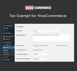Tax Exempt for WooCommerce