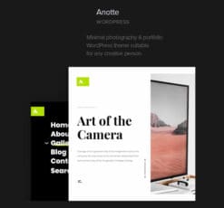 Anotte – Horizontal Photography WordPress Theme
