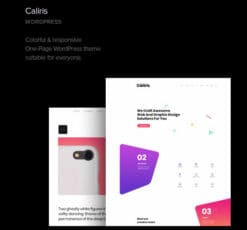 Caliris – Responsive One Page WordPress Theme