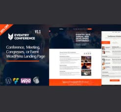 Eventry – Conference Meetup Landing Page WordPress Theme